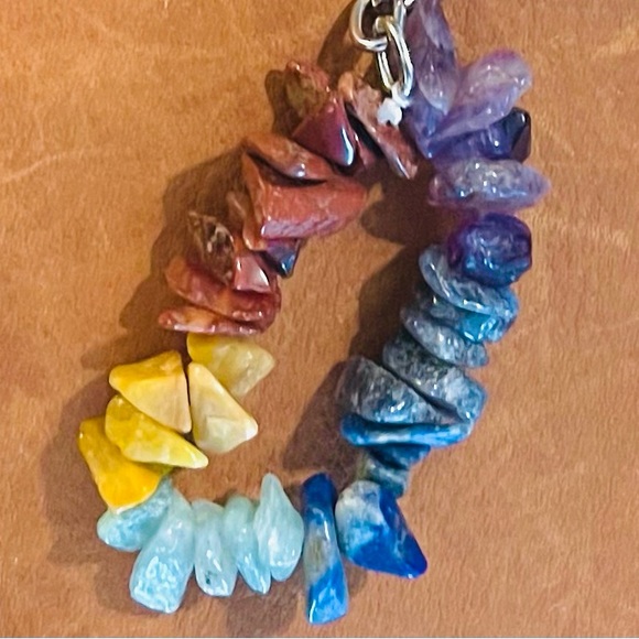 Chakra keychain with stone chips - Picture 4 of 6
